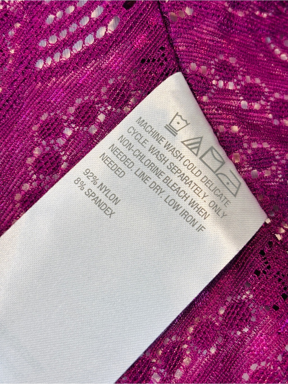 Colleen Lopez Purple Lace Bolero Shrug Cardigan Medium HSN Open Front - Picture 7 of 7